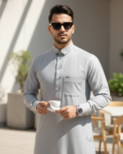 Raheb Thobes in Grey Color-IslamicShoppe.com