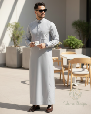 Raheb Thobes in Grey Color-IslamicShoppe.com