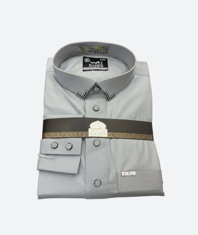 Saudi Raheb Thobes in India (Grey) 1 - IslamicShoppe.com